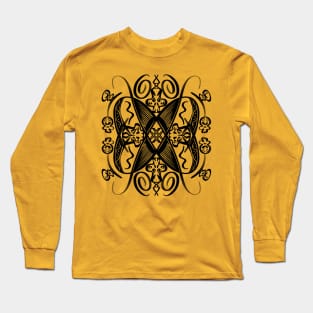 Skull design alt Long Sleeve T-Shirt